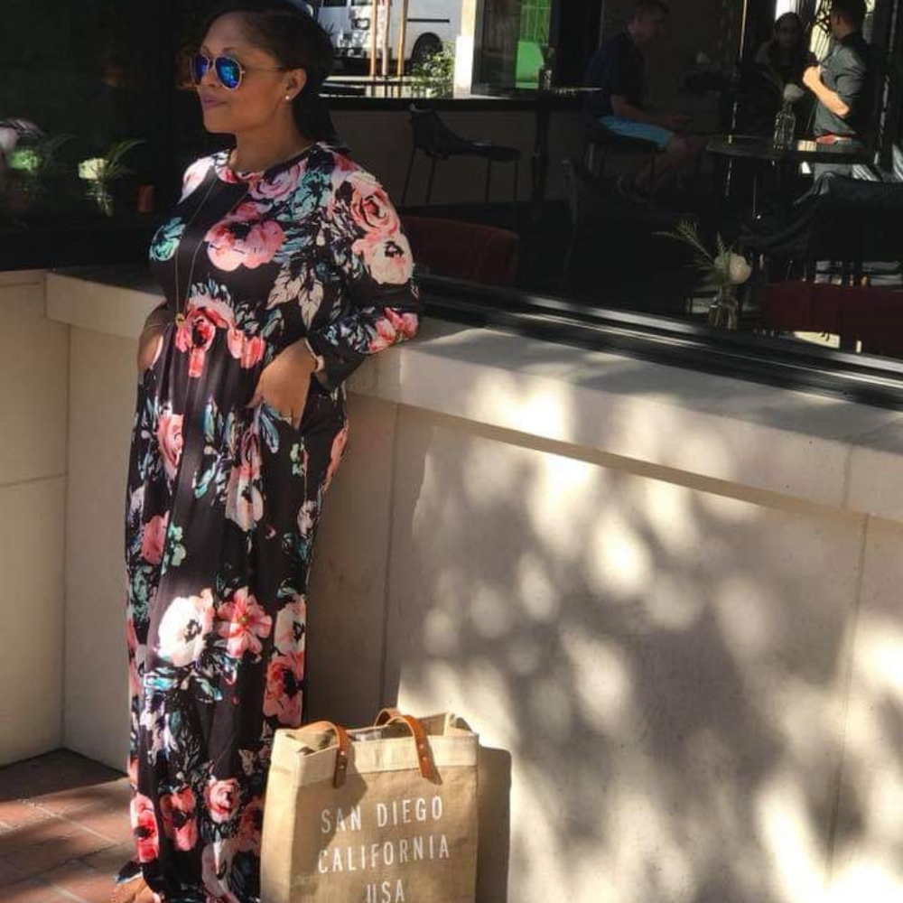 Floral maxi dress